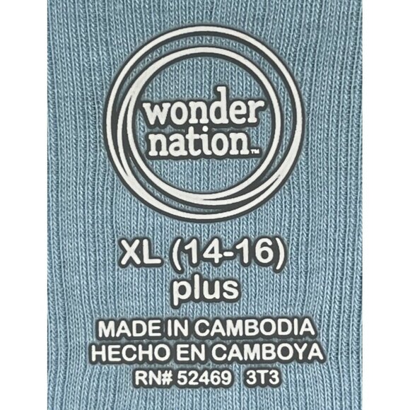 Wonder Nation Girls blue oxygen tutu dress Size XL (14-16)  plus Short Sleeves - Picture 3 of 5